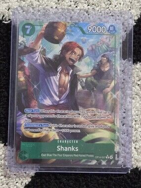 Shanks (Alternate Art) card from the One Piece Card Game